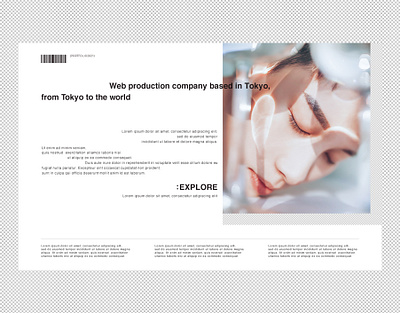 port folio | concept clean concept design folio helvetica interface japan lady layout photography portfolio typography