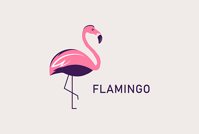 FLAMINGO COMPANY LOGO DESIGN CONCEPT animal design flamingo flamingo logo illustrator logo logo design logo maker logotype minimal text logo vector