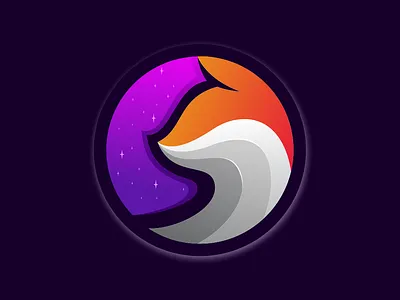 fox gradient logo animation app branding coreldraw design design art ilustration ilustrator logo sketch vector