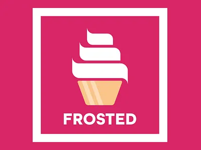 Cupcake Logo bakery cupcake dailylogo dailylogochallenge frosted logo minimalist vector