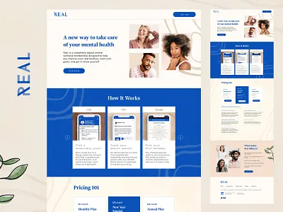 Real Therapy LP design graphic design therapy ui