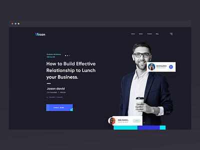 Workshop Landing Page business design designinspiration illustration marketing minimal minimalistic product design promotional design uidesign uiux uiuxdesign visual design webdesign