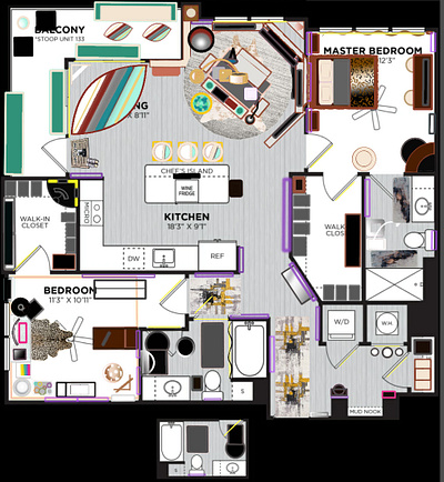 Interior Design Furniture Floorplan autodesksketchbook floorplan furniture interiordesign photoshop