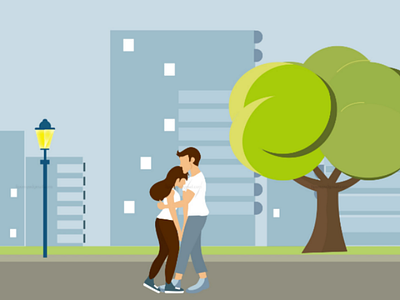 Confident couple attractions bestfriend besties couple design devotion flat hug illustration illustrationcoupledevotion illustrator love relax shelter teenagers