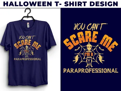 you can't scare me Halloween t-shirt art branding design ghosts graphic design halloween t shirt t shirt design t shirt designer type typography vector