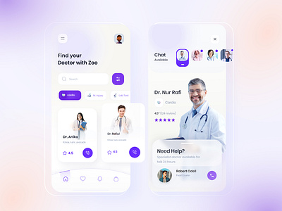 Find Doctor v2 app clean doctor doctor appointment exploration find doctor gradient health app hospital app interface medical medical app minimal mobile ui patient app product design trending ui ux visual