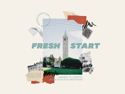 Fresh Start: New Student Welcome Night berkeley bible cal christian collage college fellowship flyer ministry