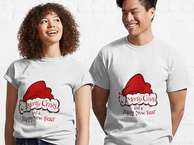 Merry Chrisis and Happy New Fear! chrisis comic fear happy illustration joke logo merry merry christmas new print design printing printmaking santa year