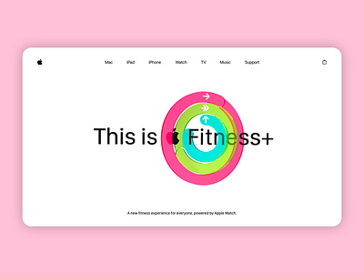 Fitness+ Landing Concept adobe xd blender blender3d branding c4d cinema4d color figma figmadesign render sketch webdesign website website concept