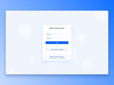 Web Application Sign in Form app design desktop sign in sign in form sign in page sign in screen ui ui design