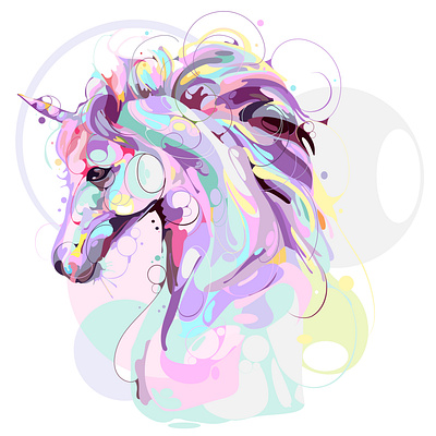 Unicorn art colorful commissions design fullcolor graphicdesign illustration logo popart portrait portrait art portrait illustration unique vector vector art women