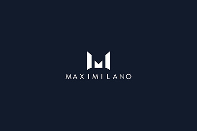 MAXIMILANO brand branding design flat logo logo logo design minimalist logo