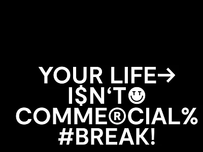 YLICB commercial design minimal quote simple tv typography vector