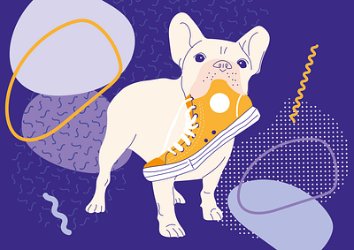 bulldog allstar bulldog design dog illustration vector