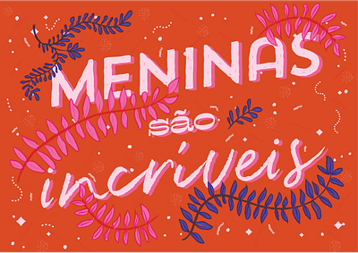 meninas são incríveis design flowers grlpwr illustration vector woman