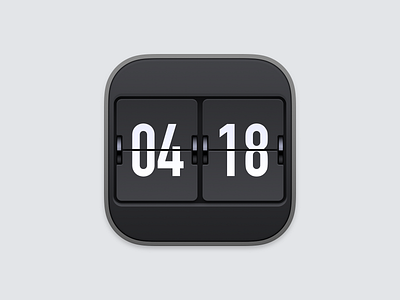 Eon Timer Icon bigsur icon big sur icon eon timer flip clock ios icon iphone icon mac icon macos icon osx icon mechanical clock operating system icon os icon realistic icon app icon sandor skeu icon skeuomorph icon skeuomorphism icon user interface icon ui icon gui