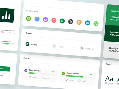 Eucatur - Base Components design flat icon typography ui ui design ux web