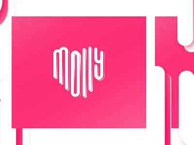 Molly + ❤ branding design graphics illustration lettering logo typography vector