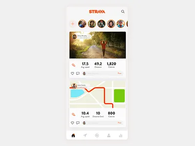 STRAVA app minimal strava ui ui design uidesign ux