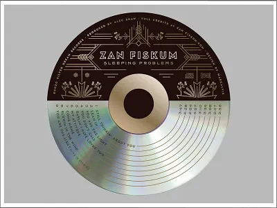 Zan Fiskum - Album Art CD Face Design illustration illustration design music music art