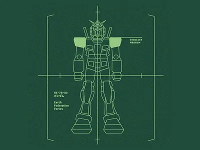RX-78-2 animation gundam illustration vector