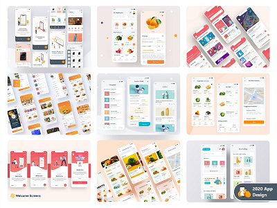 2020 Best App Design 2020bestwork bestwork design dribbble best shot food delivery app illustration minimal mobile app ui uitrend user interface experience ux