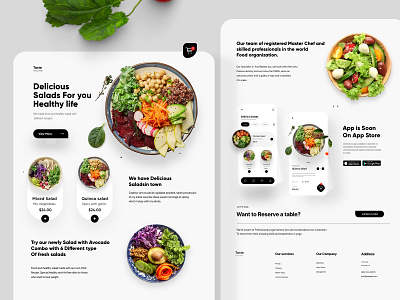 Food landing Page Design landing landing page web web design web page website