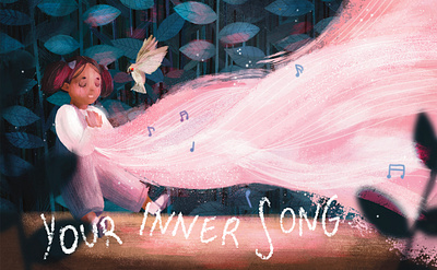 Your Inner Song book illustration character design childrens book childrens book illustration childrens illustration illustration illustrator page design page layout page spread