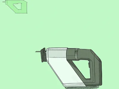 Drilling machine design render rendering sketch sketching