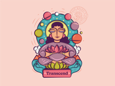 Meditate. Transcend. Dissolve. artpreneur program bengal patua coimbatore flower folk art god indian indian folk art indian illustrator lotus scd balaji sprituality tamil thirukural thiruvalluvar transformative illustrator universe visual storyteller