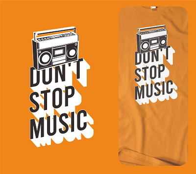 dont stop music branding design illustration logo vector