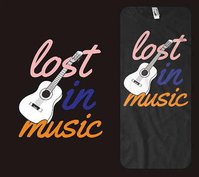 lost in music branding design illustration logo vector