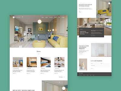 Interior WebDesign - Landing Page - Web Design corporate corporate branding corporate design ui ui ux uidesign uiux ux ux ui ux design uxdesign uxui web web design webdesign website website builder website concept website design websites