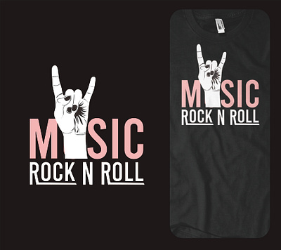 music rock n roll branding design illustration logo typography vector