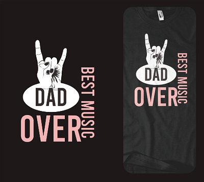 dad over best music branding design illustration logo typography vector