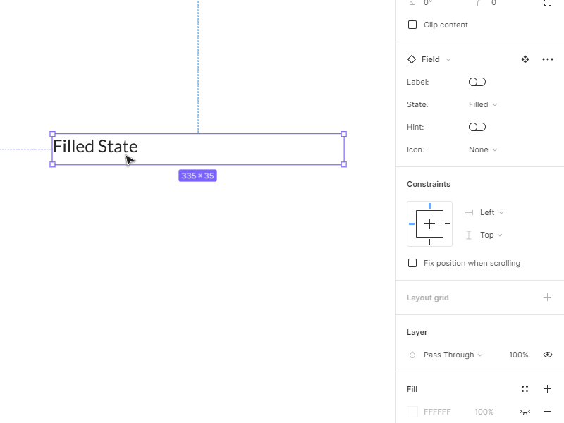 Link Design System - Fields design design system figma ui ux variable