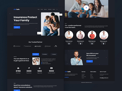 Insurance website design insurance insurance app insurance company landing ui uiux ux web web design web template website