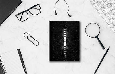 Moon Phase Journal art design illustration illustration art illustrator journal design mockup