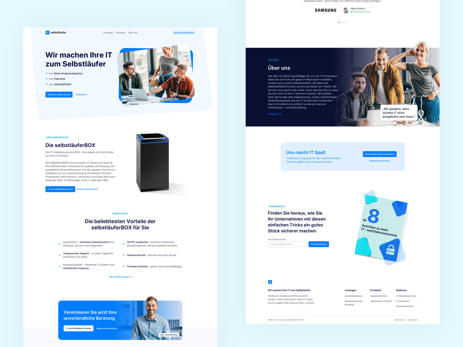 Example of 🏡 Home Page for Selbstläufer