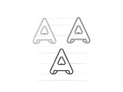 Lettermark A sketches- A monogram logo design 2d a a logo adobe alphabet brand identity graphicdesign icon identity letter a letter a logo lettermark letters lineart logo logos logotype minimal monogram typography