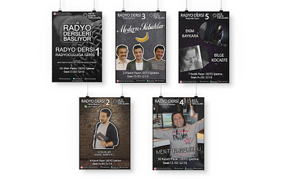 METU Radio Society - Radio Lectures Posters design metu odtü poster radio society