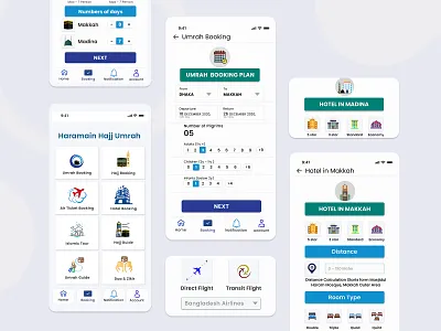 HARAMAIN HAJJ UMRAH Mobile App app hajj islam mobile app ui ui design uiux umrah ux