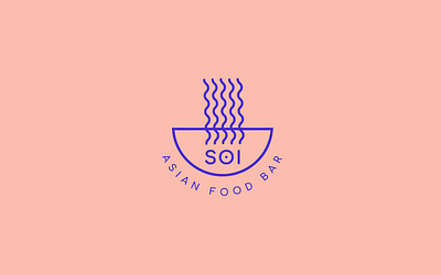 SOI - Asian Food Bar adobe asian brand identity branding creative design food identity logo design logotype noodles restaurant vector