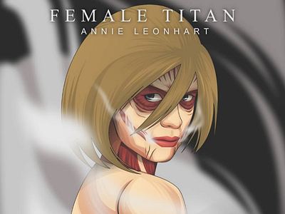Annie Titan / Shingeki No Kyojin anime vector art illustration