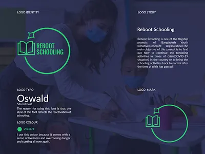 Educational Logo Design_Reboot Schooling app brand branding clean color concept creative design education logo flat graphic icon identity illustrator logo photoshop simple ui ux vector