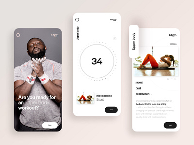 UI design for a sport and meditation app 🏃🏽‍♀️ app branding colors design designer sportapp sports typography ui uidesigner uiux ux visual design