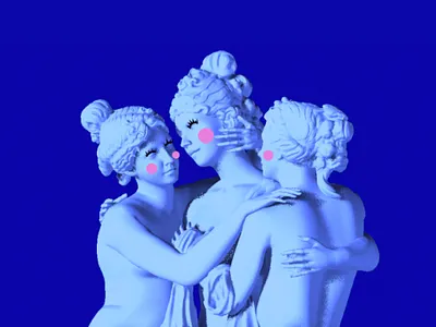 Fake I Short Video 3d aftereffects antique branding cheek design eye eye lashes girl girl character girls girlsillustration illustration illustrator make up pixelmator short statue video woman