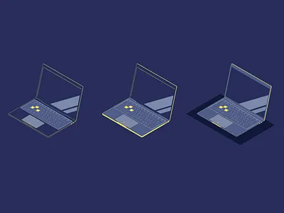 Laptop Illustration flat illustration vector