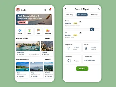 Travel Service Mobile App app brand design brand identity branding branding design icon typography ui ui design uidesign uiux ux ux design uxdesign uxui