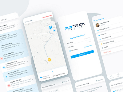 Truck Driver app app branding ui ux